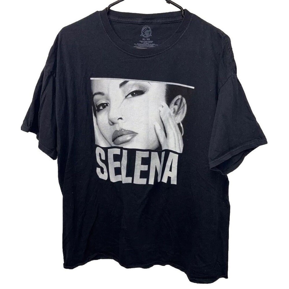 Selena Official Merchandise Black Graphic Tee T Shirt Short Sleeve XL Cotton